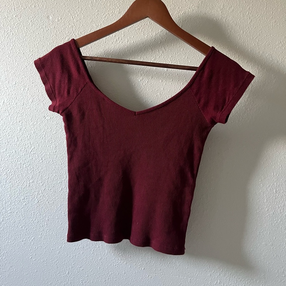Brandy Melville Burgundy top